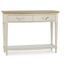 Ashley Pale Oak & Antique White Console Table With Drawers