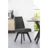 Brunel Gunmetal Upholstered Swivel Chair - Grey Bonded Leather (Single)