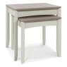 Palermo Grey Washed Oak & Soft Grey Nest Of Lamp Tables