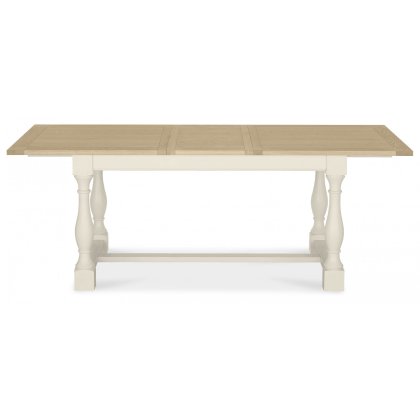 Chartreuse Aged Oak & Antique White 4-8 Extension Table
