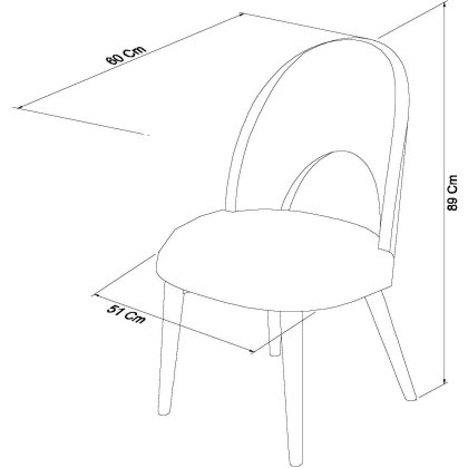 Oslo Oak Upholstered Chair - Stone Fabric (Single)
