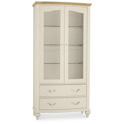 Ashley Pale Oak & Antique White Display Cabinet