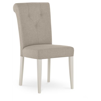 Ashley Soft Grey Uph Chair - Pebble Grey Fabric (Pair)