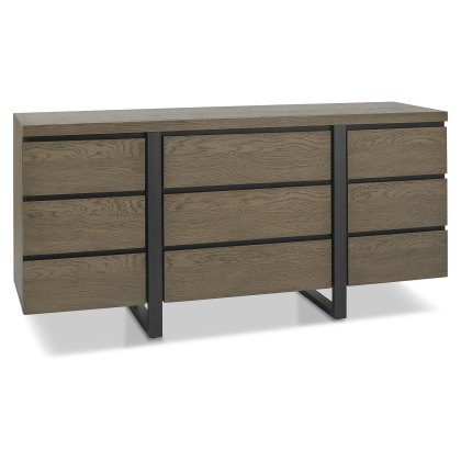 Faro Weathered Oak Wide Sideboard