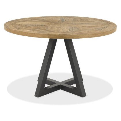 Harvey Rustic Oak 4 Seater Table & 4 Kent Grey Velvet Chairs - Black Legs