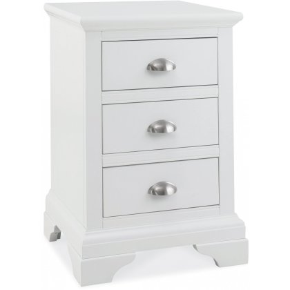 Montana White 3 Drawer Nightstand