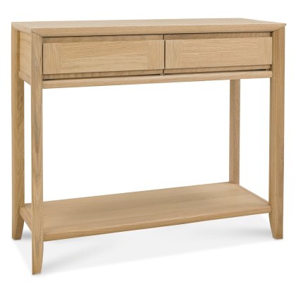 Palermo Oak Console Table With Drawer