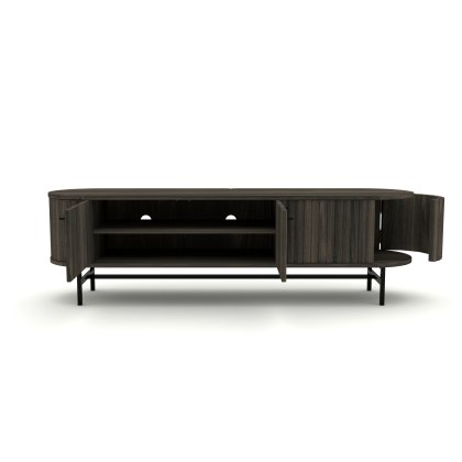Velvet HIFI Sideboard with 3 Doors with Plug for Wires