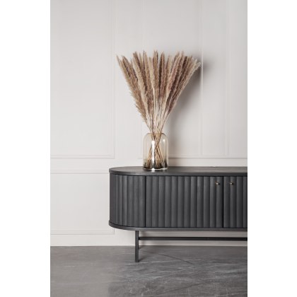 Velvet HIFI Sideboard with 2 Doors with Plug for Wires