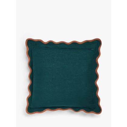 Scalloped Linen Cushion