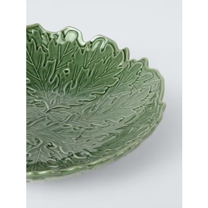 Large Leaf Stoneware Serve Bowl