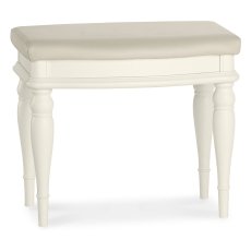 Bordeaux Ivory Stool - Ivory Bonded Leather