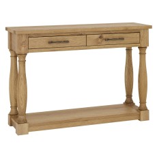 Westbury Rustic Oak Console Table