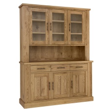 Westbury Rustic Oak Glazed Dresser
