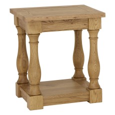 Westbury Rustic Oak Lamp Table