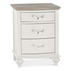 Ashley Grey Washed Oak & Soft Grey 3 Drawer Nightstand