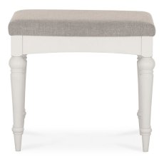 Ashley Soft Grey Stool - Pebble Grey Fabric