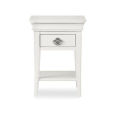 Charlotte White 1 Drawer Nightstand