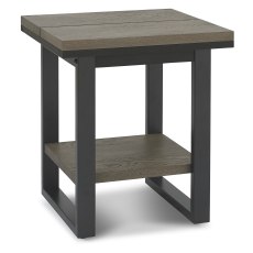 Faro Weathered Oak Lamp Table