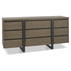 Faro Weathered Oak Wide Sideboard