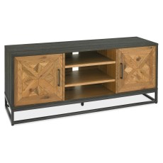 Harvey Rustic Oak & Peppercorn Entertainment Unit