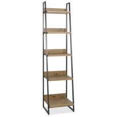 Harvey Rustic Oak Narrow Open Display Unit