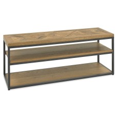 Harvey Rustic Oak Open Entertainment Unit