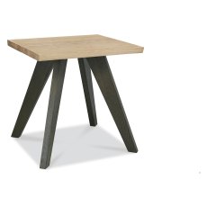 Nordic Aged Oak Lamp Table