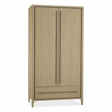 Oakland Aged Oak & Weathered Oak Double Wardrobe