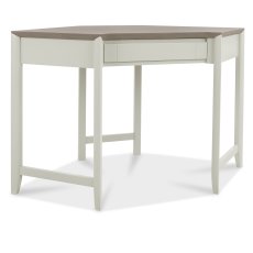 Palermo Grey Washed Oak & Soft Grey Corner Desk