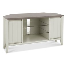 Palermo Grey Washed Oak & Soft Grey Corner Entertainment Unit