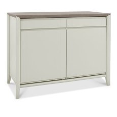 Palermo Grey Washed Oak & Soft Grey Narrow Sideboard