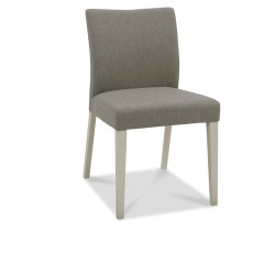 Palermo Grey Washed Uph Chair - Titanium Fabric (Pair)