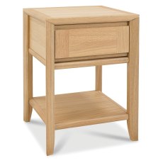 Palermo Oak Lamp Table With Drawer