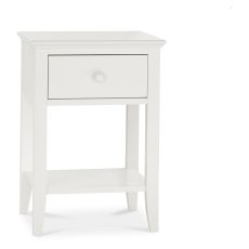 Rivendell White 1 Drawer Nightstand