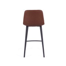 Vintage Cognac Pu Counter Stool