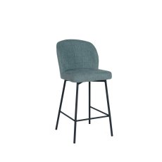 Clio Light Green Fabric Counter Stool