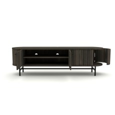 Velvet HIFI Sideboard with 3 Doors with Plug for Wires