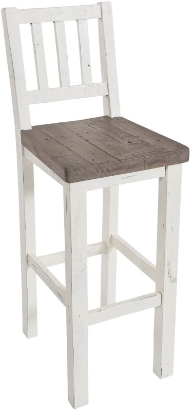 Purbeck Reclaimed Wood Painted Bar Stool Purbeck Reclaimed Wood Painted Bar Stool