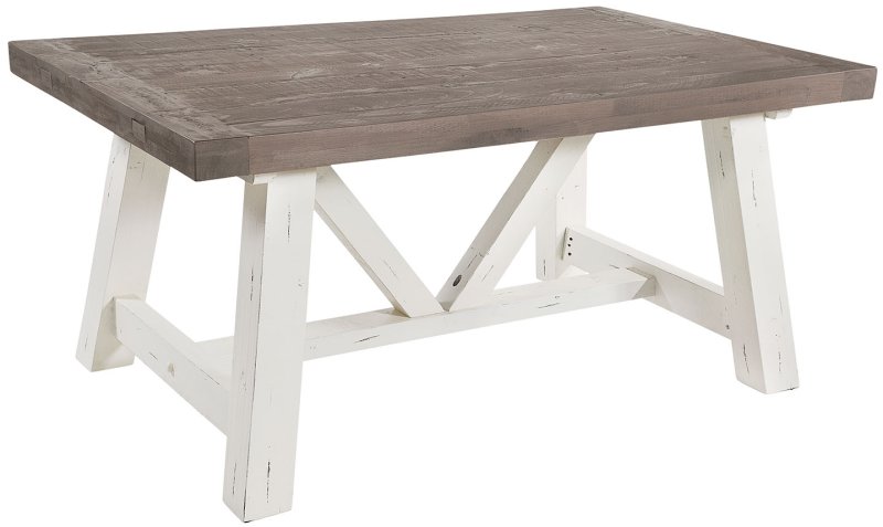 Purbeck Reclaimed Wood Painted Fixed Top Dining Table Purbeck Reclaimed Wood Painted Fixed Top Dining Table