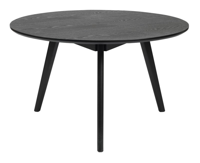 Yumi Round Coffee Table in Black Stained Ash Yumi Round Coffee Table in Black Stained Ash