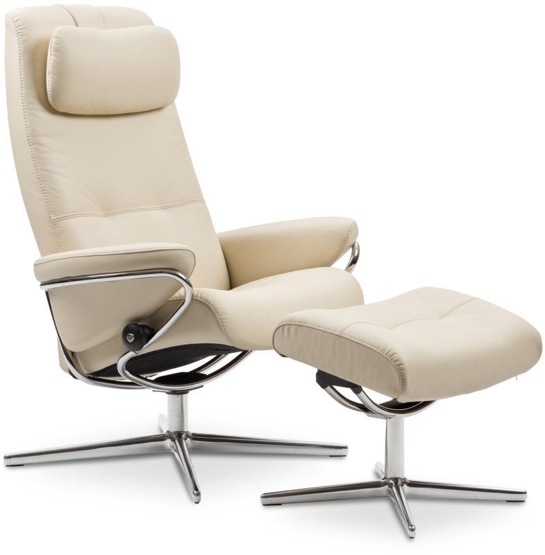 Stressless Berlin Chair with footstool with Headrest Stressless Berlin Chair with footstool with Headrest