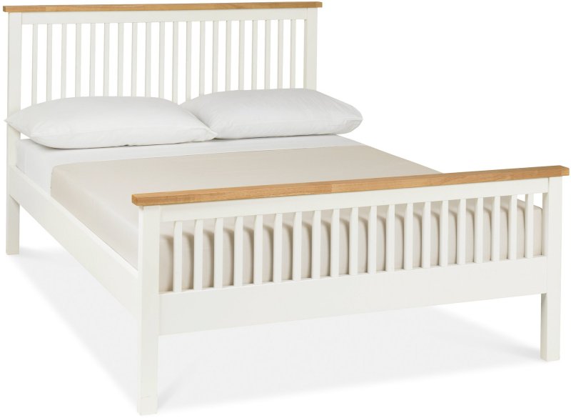 Atlanta Two Tone High Footend Bedstead Double 135cm Atlanta Two Tone High Footend Bedstead Double 135cm
