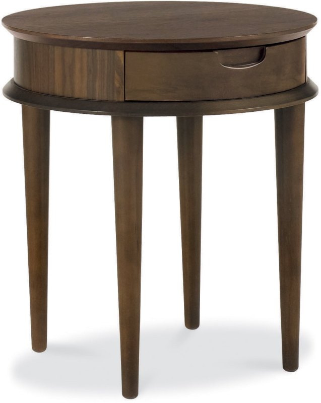 Oslo Walnut Lamp Table With Drawer Oslo Walnut Lamp Table With Drawer