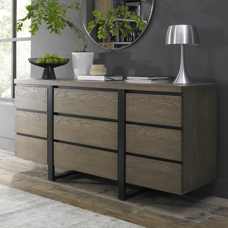 Faro Weathered Oak Wide Sideboard Faro Weathered Oak Wide Sideboard