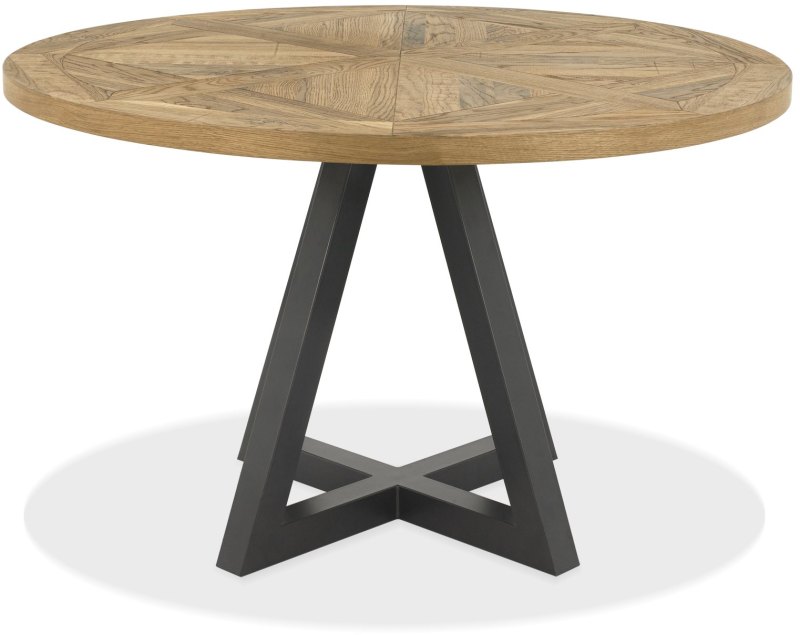 Harvey Rustic Oak Circular Dining Table Harvey Rustic Oak Circular Dining Table