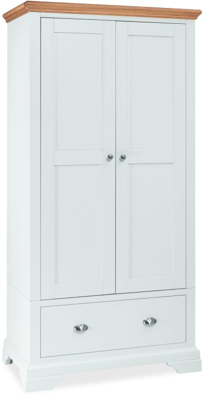 Montana Soft Grey & Pale Oak Double Wardrobe - Grade A3 - Ref #0363 Montana Soft Grey & Pale Oak Double Wardrobe - Grade A3 - Ref #0363