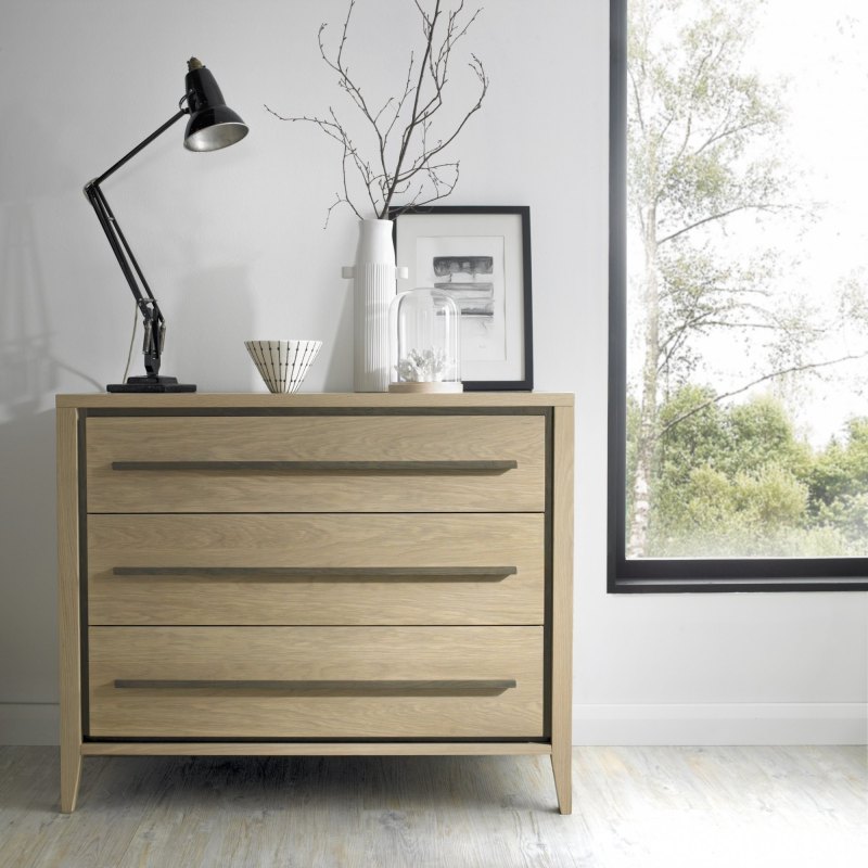 Oakland Aged Oak & Weathered Oak 3 Drawer Chest Oakland Aged Oak & Weathered Oak 3 Drawer Chest