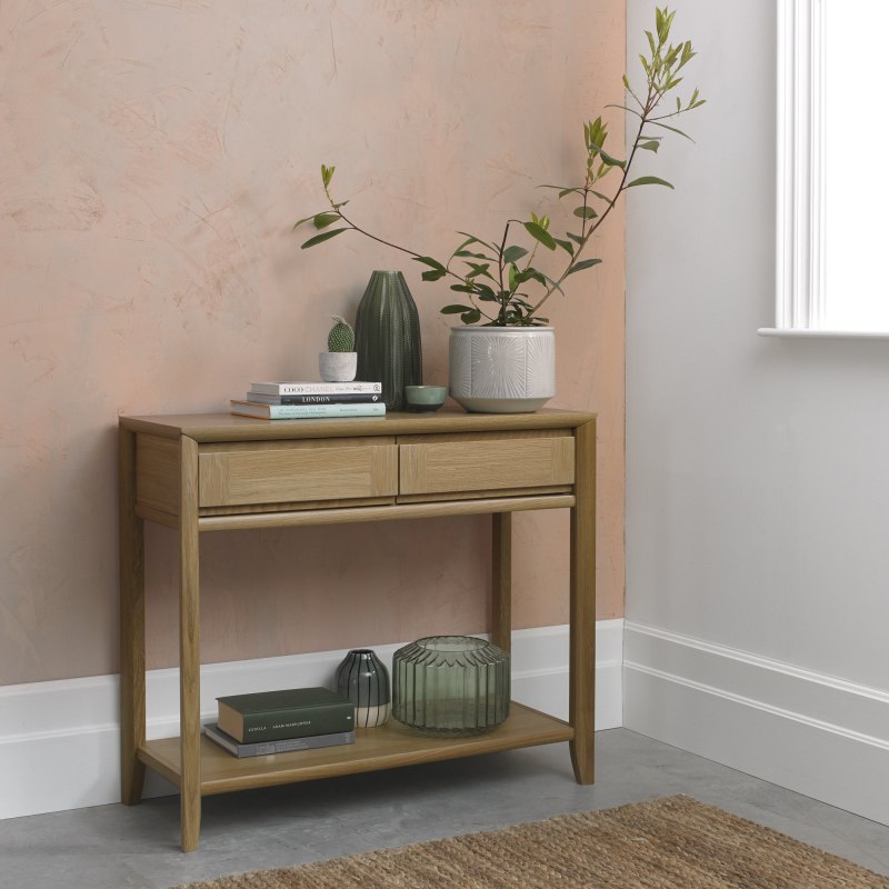 Palermo Oak Console Table With Drawer Palermo Oak Console Table With Drawer