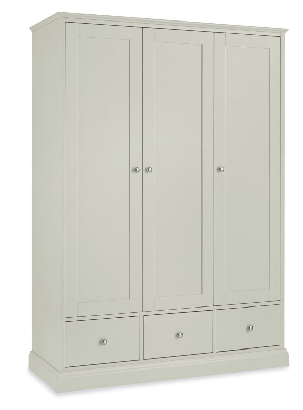 Rivendell Soft Grey Triple Wardrobe Rivendell Soft Grey Triple Wardrobe